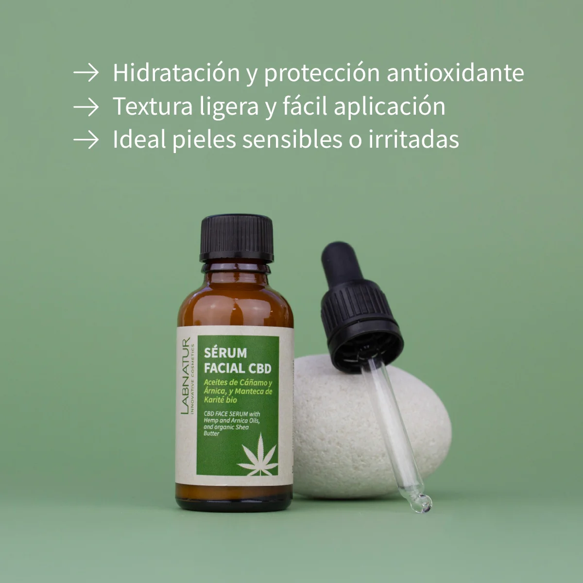 Sérum Facial CBD Labnatur 30 ml | Hidratante | Cuidado Intensivo | Cuidado Facial - Image 2