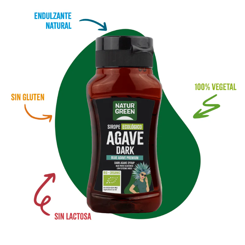 Sirope de Ágave Dark Naturgreen 258 ml / 350 g - Image 3