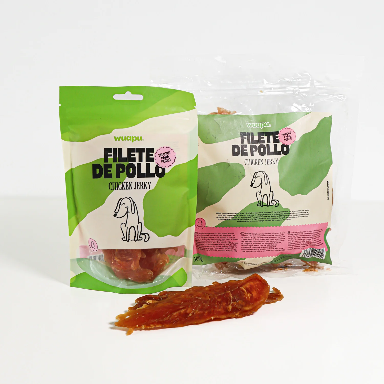 Snack Natural Para Perro Filete De Pollo Desecadas Wuapu 12x100gr