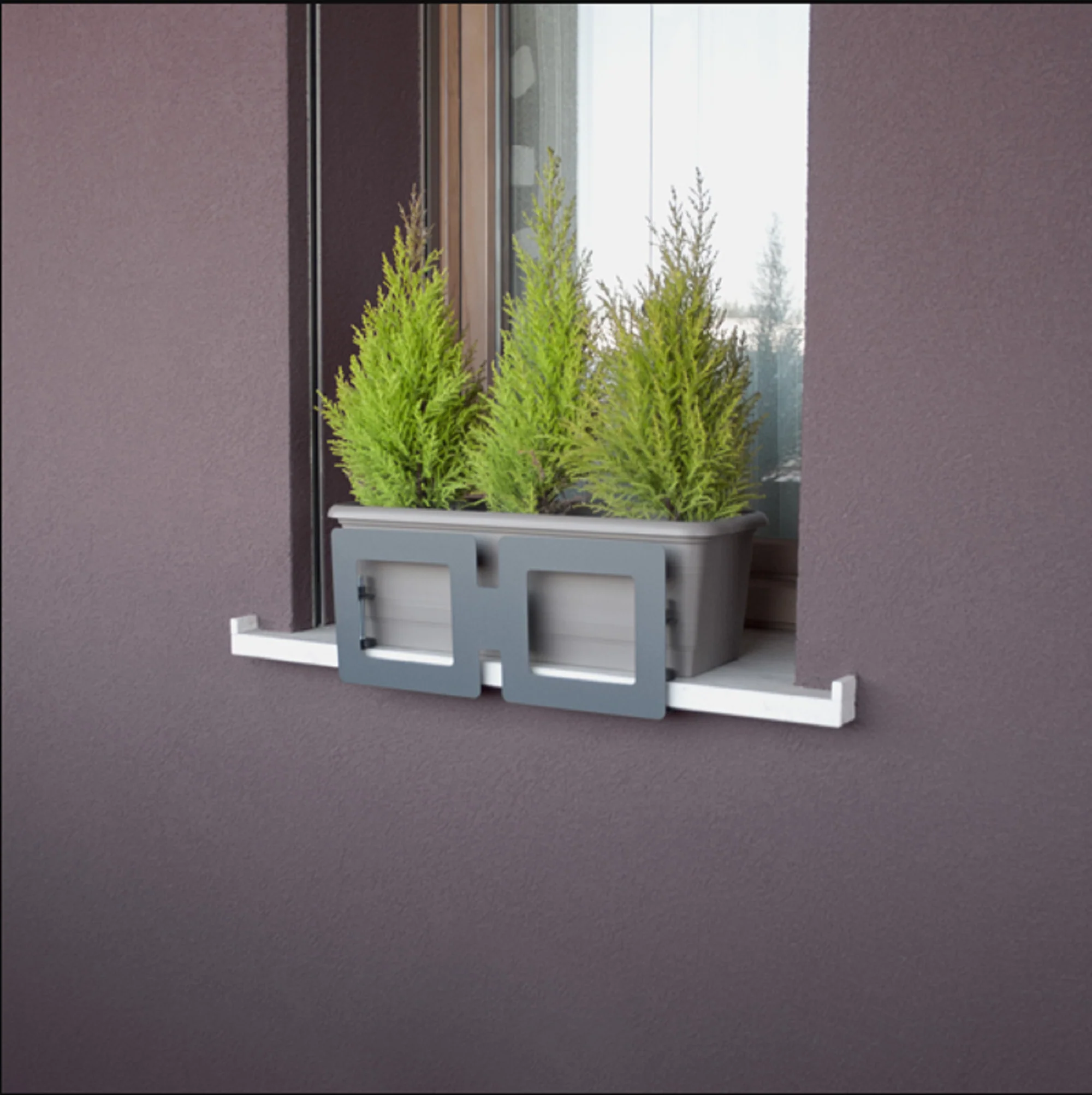 Soporte Jardinera Vasosicuro Clasico Antracita