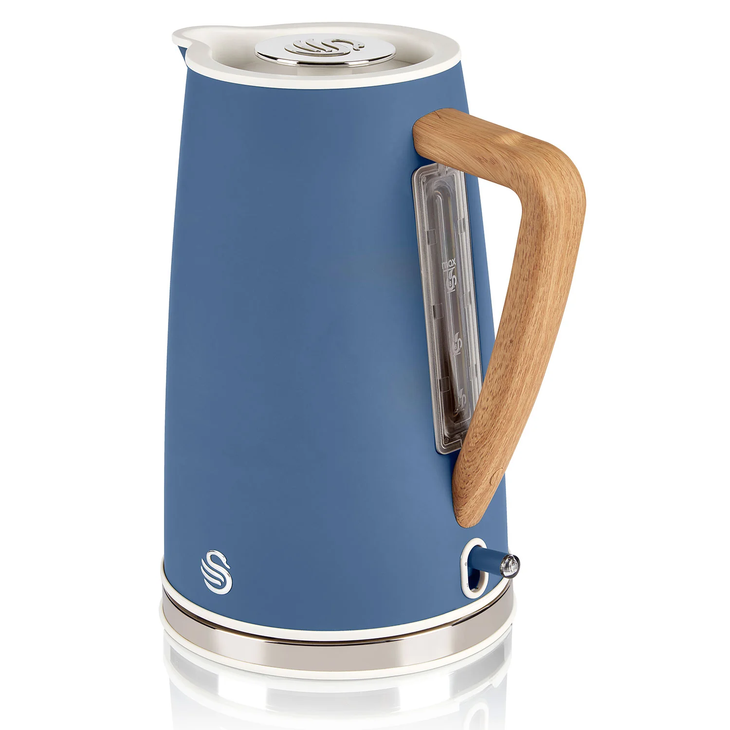 Swan Nordic Hervidor Agua Eléctrico Ultra Rápido, 1,7 L, Sin Bpa, Resistencia Oculta, Inalámbrico, Sk14610bluneu, Azul - Image 6