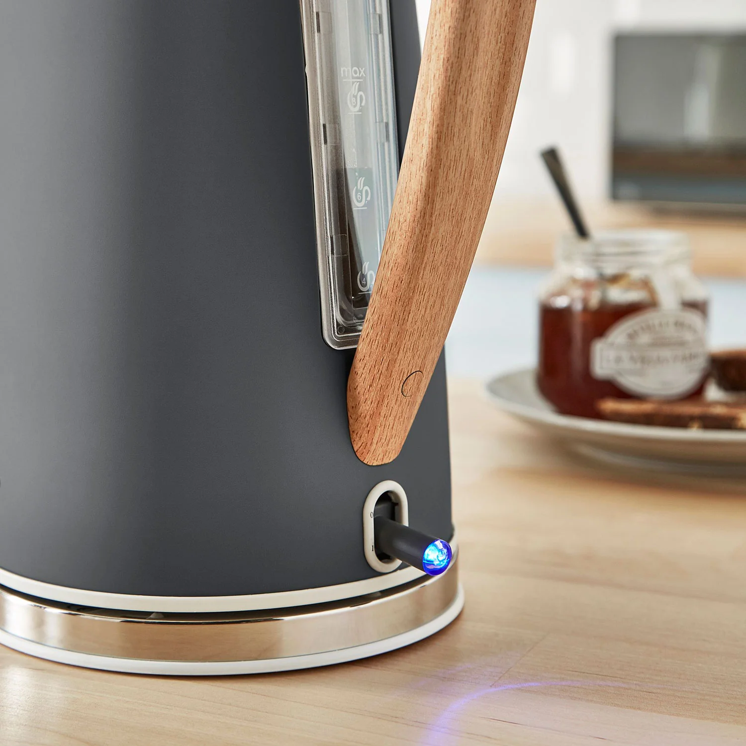 Swan Nordic Set Desayuno, Hervidor Agua 1,7 L, Tostadora Ranura Ancha 2 Rebanadas, Diseño, Stp2090gryneu, Gris 2200w - Image 6