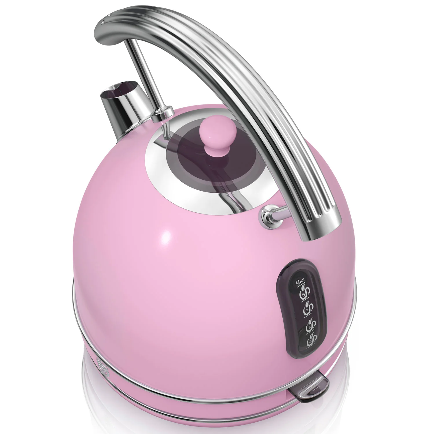 Swan Retro Hervidor Agua Eléctrico, 1,8 L, Resistencia Oculta Acero Inoxidable, Sin Bpa, Inalámbrico, Sk14630pneu, Rosa - Image 5