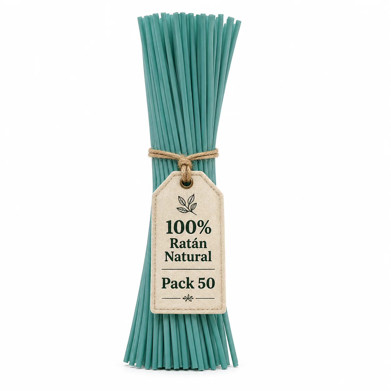 Varillas Difusor SYS 50 Uds | Ratán Natural Azul | Mikado | Alta Absorción | 2,5 mm X 32 cm