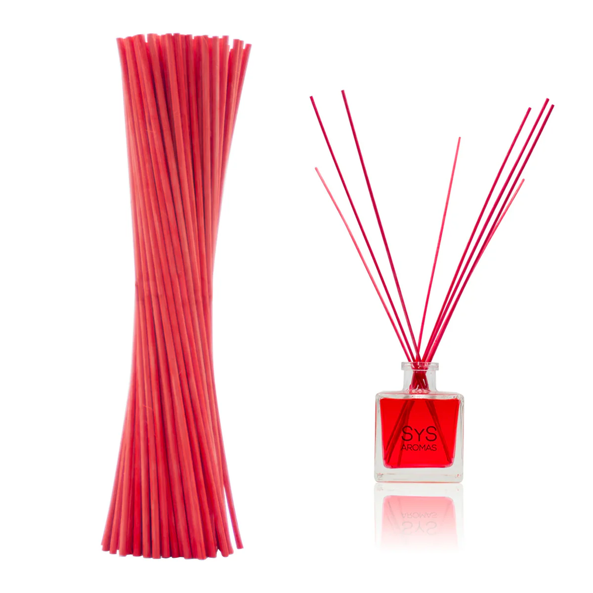 Varillas Difusor SYS 50 Uds | Ratán Natural Rojo | Mikado | Alta Absorción | 2,5 mm X 32 cm - Image 2
