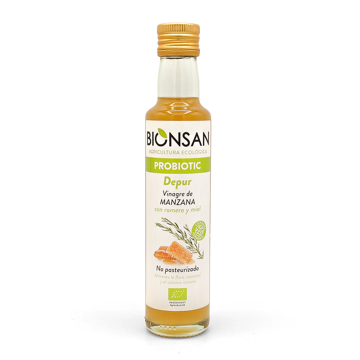 Vinagre De Manzana Miel Y Romero Eco Bionsan