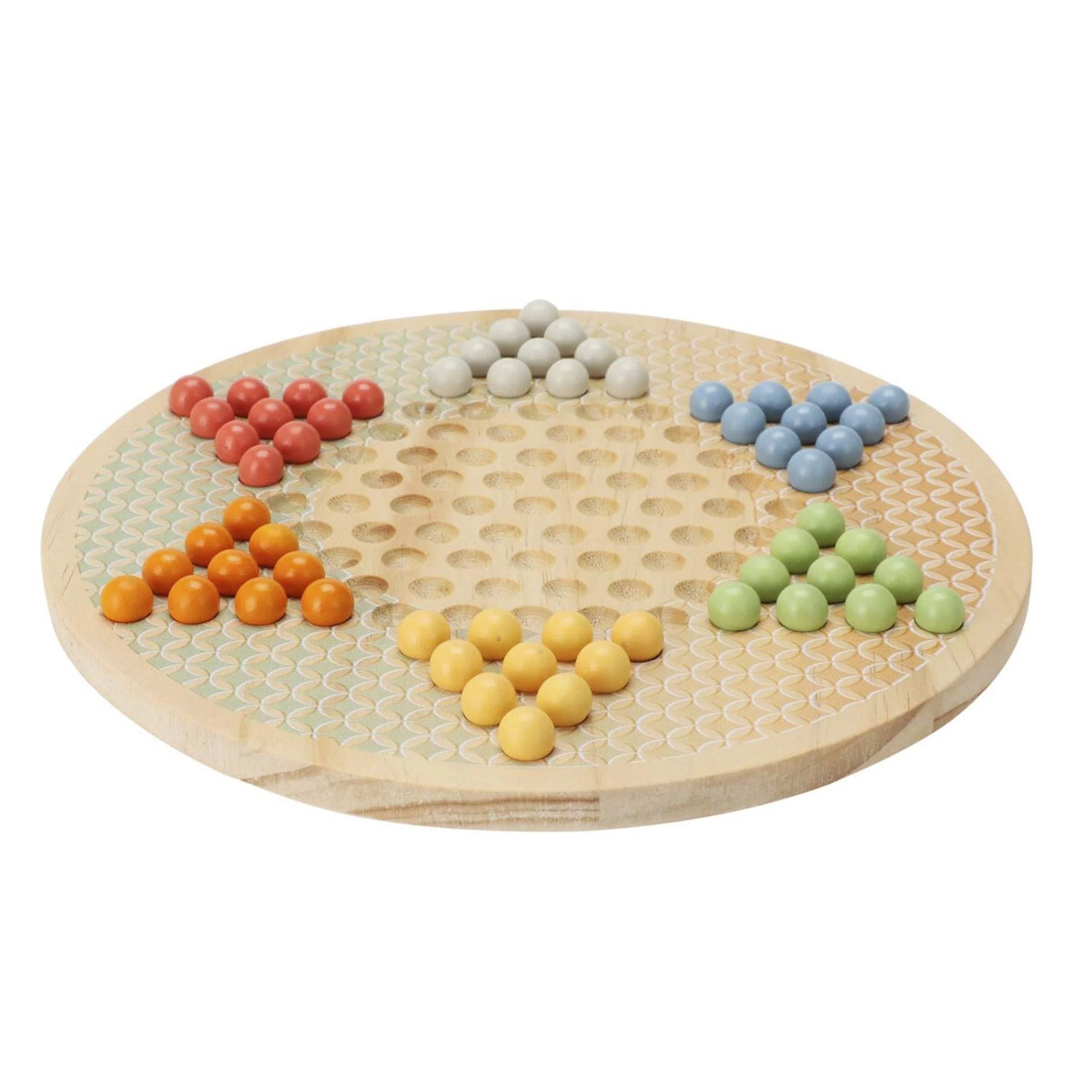 Well Home - Juego De China Solitario En Madera Con 6 Colores Diferentes